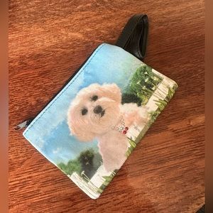 Bichon Frise Maltese Poodle Dog Wristlet Purse